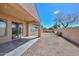 Sliding glass door and covered patio enhances outdoor living in the spacious backyard at 32030 N 20Th Ln, Phoenix, AZ 85085