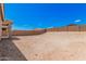 Large backyard with privacy wall ready for customization at 18762 E Panchito Dr, Gold Canyon, AZ 85118