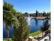 Scenic lake view with fountain from the patio at 2511 W Queen Creek Rd # 205, Chandler, AZ 85248