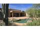 Beautiful backyard pool area with desert landscaping, perfect for relaxing and entertaining at 2926 W Tanya Trl, Phoenix, AZ 85086