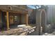 Inviting front entrance featuring a charming wooden door and a welcoming arched entryway at 2926 W Tanya Trl, Phoenix, AZ 85086