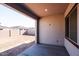Back patio with a concrete slab and large backyard space at 1284 E Coconino Way, Gilbert, AZ 85298