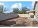 Spacious backyard with block wall and covered patio at 6658 E San Cristobal Way, Gold Canyon, AZ 85118