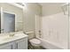 Bathroom with vanity and bathtub and shower combo at 6658 E San Cristobal Way, Gold Canyon, AZ 85118