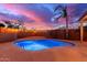 Enjoy evenings in this beautiful, well-lit pool at 21950 N 100Th Ave, Peoria, AZ 85383