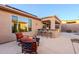 Comfortable patio seating area with outdoor bar at 41515 N Chase Oaks Way, Anthem, AZ 85086