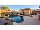 Inviting pool with spacious patio, landscaped surrounds, and casita at 41515 N Chase Oaks Way, Anthem, AZ 85086