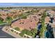 View of the home from above highlights the shape of the tile roof and pool at 4301 E Taurus Pl, Chandler, AZ 85249