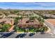 An aerial view of the home surrounded by palm trees at 4301 E Taurus Pl, Chandler, AZ 85249