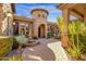 A courtyard with fountain and lush desert landscaping at 4301 E Taurus Pl, Chandler, AZ 85249