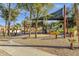 Community playground with modern play structures and shade canopies surrounded by mature landscaping at 4301 E Taurus Pl, Chandler, AZ 85249