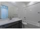 Modern bathroom with white subway tile and vanity at 19026 W Ocotillo Rd, Waddell, AZ 85355