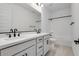 Double vanity bathroom with soaking tub and shower at 5923 N 83Rd Ln, Glendale, AZ 85305