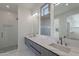 Modern bathroom with double vanity, walk-in shower, and sleek design at 2130 E Turney Ave # 4, Phoenix, AZ 85016