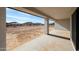 Covered patio view showcasing the home's exterior and surrounding landscape with mountain views at 3295 W Mesquite St, Phoenix, AZ 85086