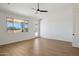 Bedroom with large window and private exterior door at 13653 E Aloe Vera Dr, Scottsdale, AZ 85262