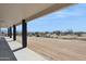 Covered patio provides views of the natural desert landscape at 13653 E Aloe Vera Dr, Scottsdale, AZ 85262