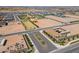 Aerial view of new construction homes and community amenities at 6145 S Antonio --, Mesa, AZ 85212