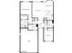 Detailed floor plan showcasing the layout of the living room, kitchen, bedrooms, garage, and bathrooms at 1440 E La Costa Dr, Chandler, AZ 85249
