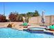 Stunning pool with a spa and decorative accents at 15626 N 12Th Ave, Phoenix, AZ 85023