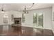 Dining room with hardwood floors and sliding glass doors at 13128 N 104Th Pl, Scottsdale, AZ 85260