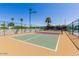 Enjoy outdoor recreation with a well-maintained community pickleball court surrounded by lush greenery at 2336 N Salem St, Mesa, AZ 85215