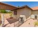 Comfortable back patio with grill and privacy, perfect for outdoor gatherings and relaxation at 542 S Higley Rd # 99, Mesa, AZ 85206