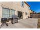 Back patio area with a stainless steel grill, perfect for outdoor cooking and entertaining at 8913 E Oro Cir, Mesa, AZ 85212
