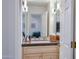 Elegant bathroom with granite countertop, double vanity, and ample storage at 9177 E Sunflower Ct, Scottsdale, AZ 85266