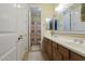 Double vanity bathroom with a shower/tub combo at 2541 E Carob Dr, Gilbert, AZ 85298