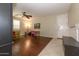 Spacious entryway with hardwood floors and built-in storage at 2541 E Carob Dr, Gilbert, AZ 85298