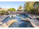 Stunning pool and spa with a waterfall feature at 2541 E Carob Dr, Gilbert, AZ 85298