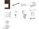 Collection of bathroom design features including toilet, shower, and vanity at 17643 W Middlebury St, Surprise, AZ 85388