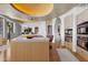 Contemporary kitchen features a large island, modern appliances, and recessed lighting at 5802 E Cholla Ln, Paradise Valley, AZ 85253
