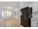 Kitchen features white cabinets and a black refrigerator at 5411 W Grenadine Rd, Laveen, AZ 85339