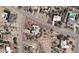Aerial view of a single-Gathering home showing the house, pool, and property lines at 3611 N 197Th Ct, Buckeye, AZ 85396