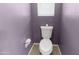 Small bathroom with toilet and purple walls at 5535 N 103Rd Dr, Glendale, AZ 85307