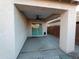 Covered patio with ceiling fan and sliding glass door at 812 W Saint Anne Ave, Phoenix, AZ 85041