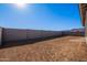 Large backyard with block wall and mountain views at 18955 W Ocotillo Rd, Waddell, AZ 85355