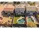 Aerial view showcasing home with solar panels and private pool at 20722 N 38Th St, Phoenix, AZ 85050