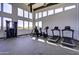 Community gym with a variety of cardio machines, natural light from numerous windows, and fitness equipment at 21715 N 61St Way, Phoenix, AZ 85054