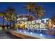 Desert Ridge Marketplace entrance with Barnes & Noble and illuminated fountain at 21715 N 61St Way, Phoenix, AZ 85054