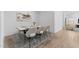 Elegant dining area featuring a modern table setting and stylish decor for Gathering gatherings at 16620 N Dante Way, Maricopa, AZ 85138