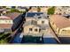Spacious backyard with a sparkling swimming pool and landscaped patio area at 4102 S 186Th Ave, Goodyear, AZ 85338