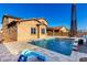 Enjoy the outdoors with a splash in your private pool and covered patio at 4102 S 186Th Ave, Goodyear, AZ 85338