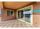 Relax in this covered outdoor patio, perfect for outdoor dining and entertaining at 4102 S 186Th Ave, Goodyear, AZ 85338