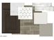 Home interior material selections featuring tile, quartz counters, wood cabinet, and color palette for sophisticated style at 35176 N Lead Way, San Tan Valley, AZ 85144