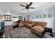 Living room with a large sectional sofa and an area rug at 1820 N 7Th Ave, Phoenix, AZ 85007