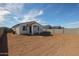 Backyard of a new construction home at 40000 W Bravo Dr, Maricopa, AZ 85138