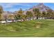 Fairway view with mountain backdrop and trees at 2626 E Arizona Biltmore Cir # 40, Phoenix, AZ 85016